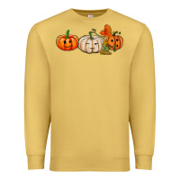 Antique Gold pumpkins face Premium Sweatshirt - AdoDesignShop