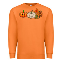Carrot pumpkins face Premium Sweatshirt - AdoDesignShop