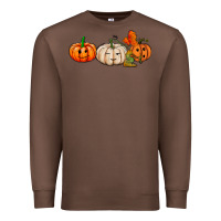 Chestnut pumpkins face Premium Sweatshirt - AdoDesignShop