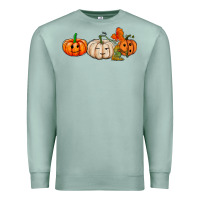 Seafoam pumpkins face Premium Sweatshirt - AdoDesignShop