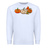 White pumpkins face Premium Sweatshirt - AdoDesignShop