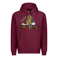 Burgundy steppin into juneteenth Premium Hoodie - SublimationCraftShop