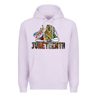Lilac steppin into juneteenth Premium Hoodie - SublimationCraftShop