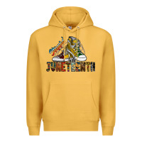 Mustard steppin into juneteenth Premium Hoodie - SublimationCraftShop