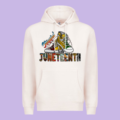 Steppin Into Juneteenth Premium Hoodie Designed By Sublimationcraftshop