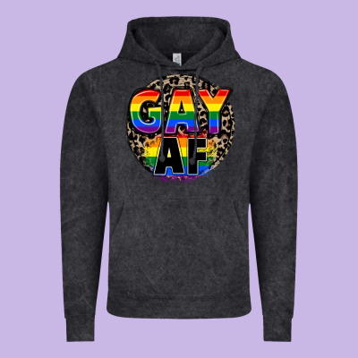 Gay Af Vintage Hoodie Designed By Fadigitalartstudio