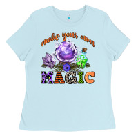 Baby Blue make your own magic Ladies Tee - CowGirlArtShop