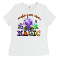 White make your own magic Ladies Tee - CowGirlArtShop