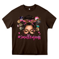 Chocolate Brown Small business messy bun Heavy Core Tee - texasbilliewilder