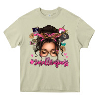 Mossy Small business messy bun Heavy Core Tee - texasbilliewilder