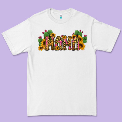 Cactus Leopard Sunflower Mama And Mini Set Premium Tee Designed By Jasminsmagicworld