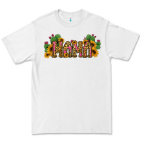 White Cactus Leopard Sunflower Mama and Mini Set Premium Tee - Jasminsmagicworld