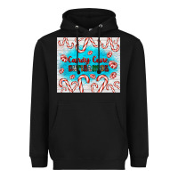 Black candy cane Christmas Heavyweight Hoodie - AdoDesignShop
