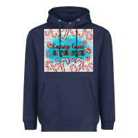 Navy candy cane Christmas Heavyweight Hoodie - AdoDesignShop