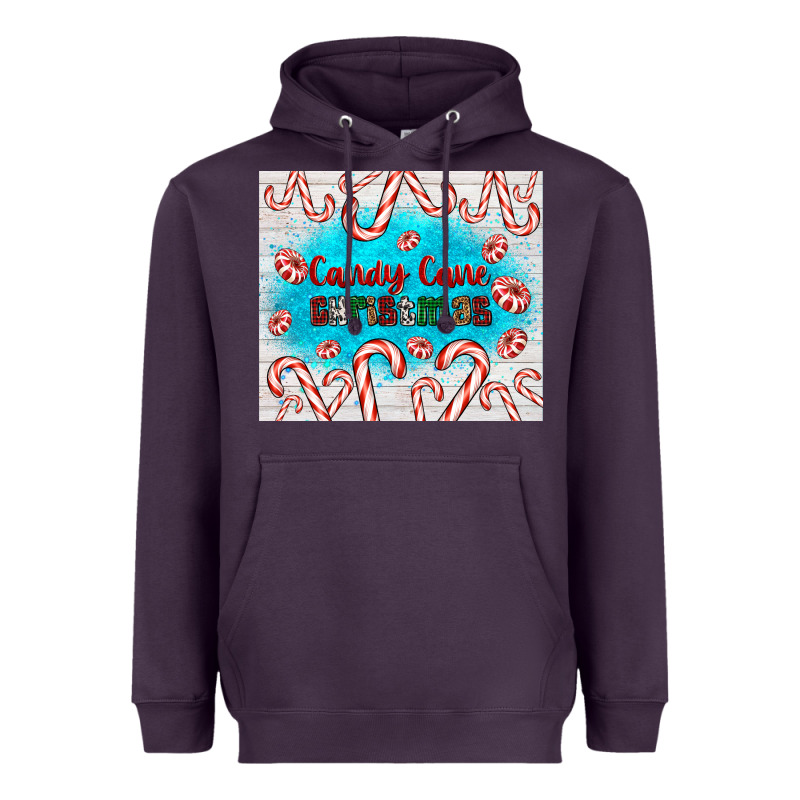 Candy Cane Christmas Heavyweight Hoodie by AdoDesignShop | Teevron