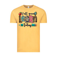 Vintage Mustard y'all gonna learn today Vintage Tee - OliviaCreatesArt