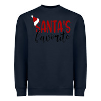 Navy Santa's Favorite Ho Heavyweight Sweatshirt - DesigneFamous