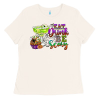 Bone eat drink and be scary Ladies Tee - CowGirlArtShop