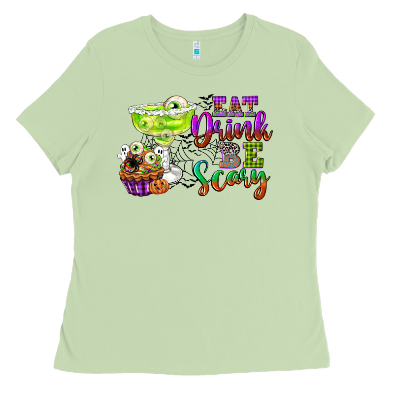 Eat Drink And Be Scary Ladies Tee by CowGirlArtShop | Teevron