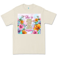 Bone she is mom with flowers Premium Tee - TumblerDesignByShophia