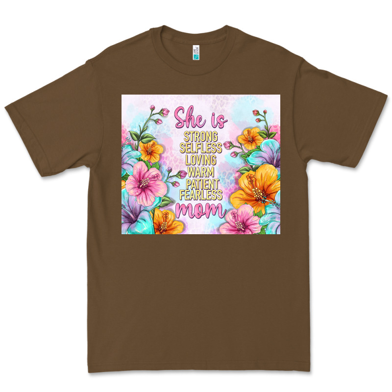 She Is Mom With Flowers Premium Tee by TumblerDesignByShophia | Teevron