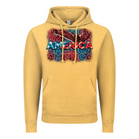 Vintage Mustard America america america america 4th of july Vintage Hoodie - FaDigitalArtStudio