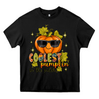 Black Coolest Pumpkin In The Patch Heavy Core Tee - texasbilliewilder