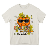Cream Coolest Pumpkin In The Patch Heavy Core Tee - texasbilliewilder