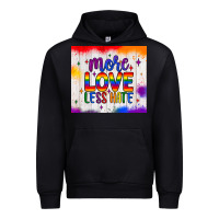Black more love less hate tumbler Urban Hoodie - JahusDesignShop