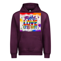 Mauve Wine more love less hate tumbler Urban Hoodie - JahusDesignShop