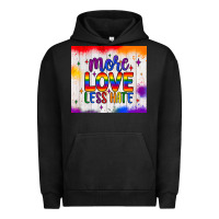 Pigment Black more love less hate tumbler Urban Hoodie - JahusDesignShop