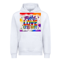White more love less hate tumbler Urban Hoodie - JahusDesignShop