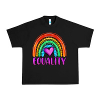 Black equality rainbow Urban Heavy Tee - OliviaCreatesArt