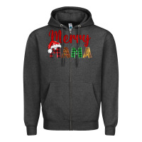 Charcoal Heather merry mama Zipper Hoodie - BarkalooDesign