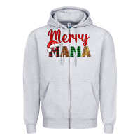 Heather Grey merry mama Zipper Hoodie - BarkalooDesign
