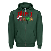 Sports Green merry mama Zipper Hoodie - BarkalooDesign