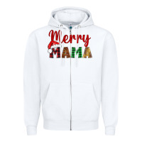 White merry mama Zipper Hoodie - BarkalooDesign