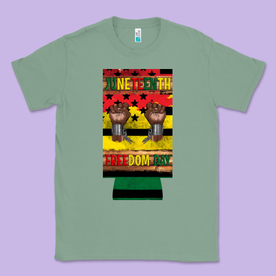 Juneteenth Freedom Day 12 Oz Can Cooler (slim) 2 Classic Tee Designed By Artiststas