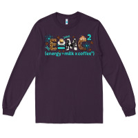 Plum e=mc2 energy milk coffee bbs Long Sleeve Tee - BundleAndBundleShop