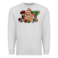 Dove Grey joy with christmas tree cake ado Premium Sweatshirt - AdoDesignShop