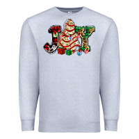 Heather Grey joy with christmas tree cake ado Premium Sweatshirt - AdoDesignShop