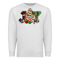 Oatmeal Heather joy with christmas tree cake ado Premium Sweatshirt - AdoDesignShop