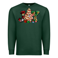 Sports Green joy with christmas tree cake ado Premium Sweatshirt - AdoDesignShop