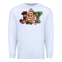 White joy with christmas tree cake ado Premium Sweatshirt - AdoDesignShop