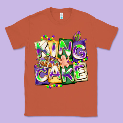 King Cake Mardi Gras Classic Tee Designed By Cowgirlartshop