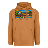 Meerkat hanukkah with candlestick Heavyweight Hoodie - AdoDesignShop