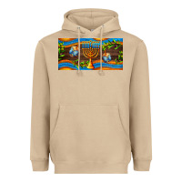 Mushroom hanukkah with candlestick Heavyweight Hoodie - AdoDesignShop