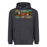 Smoke hanukkah with candlestick Heavyweight Hoodie - AdoDesignShop