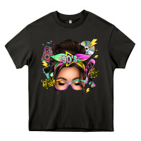 Asphalt 90s messy bun Heavy Core Tee - texasbilliewilder