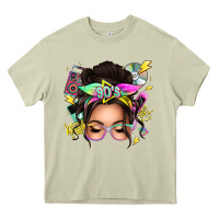 Mossy 90s messy bun Heavy Core Tee - texasbilliewilder